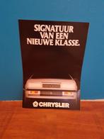 Chrysler folder, Ophalen of Verzenden, Zo goed als nieuw, Overige merken
