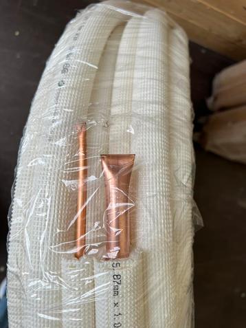 2 maten Halcor geïsoleerde koelleiding 20 mt per rol op=op beschikbaar voor biedingen