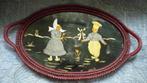 VINTAGE DIENBLAD GLAZEN JAREN 60 * BOERENPAAR * Gesigneerd, Verzenden