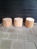 Boomstamtafel/- krukje/-onderzetter, Huis en Inrichting, Tafels | Bijzettafels, Ophalen, Minder dan 45 cm, Minder dan 55 cm, Rond