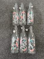 Karaf/waterfles met beugel Xenos 6 stuks, Gebruikt, Overige typen, Ophalen of Verzenden, Glas