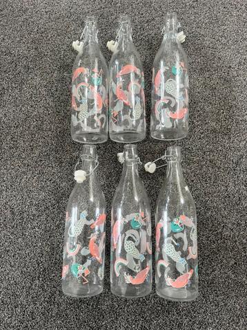 Karaf/waterfles met beugel Xenos 6 stuks beschikbaar voor biedingen