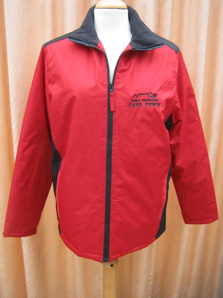 BARRON stevige rood/zwarte winterjas - maat L, Kleding | Dames, Jassen | Winter, Zo goed als nieuw, Maat 38/40 (M), Rood, Ophalen of Verzenden