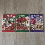3  3 D mini kerstboekjes, Ophalen of Verzenden, Zo goed als nieuw, Overige thema's, Overige typen