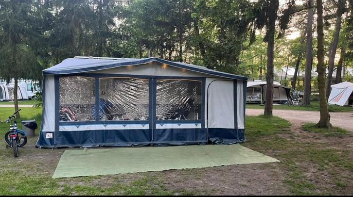 Voortent Brand Sunny SD omloopmaat 13 met zijtent, Caravans en Kamperen, Caravan accessoires, Gebruikt, Ophalen