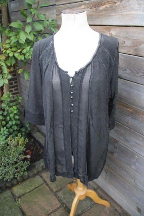 Tuniek/ Vestje grijs Ulla Popken mt 46/48 Nieuw Vaste prijs, Kleding | Dames, Blouses en Tunieken, Nieuw, Maat 46/48 (XL) of groter