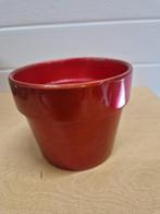 bloempot rood aardewerk, Ophalen of Verzenden