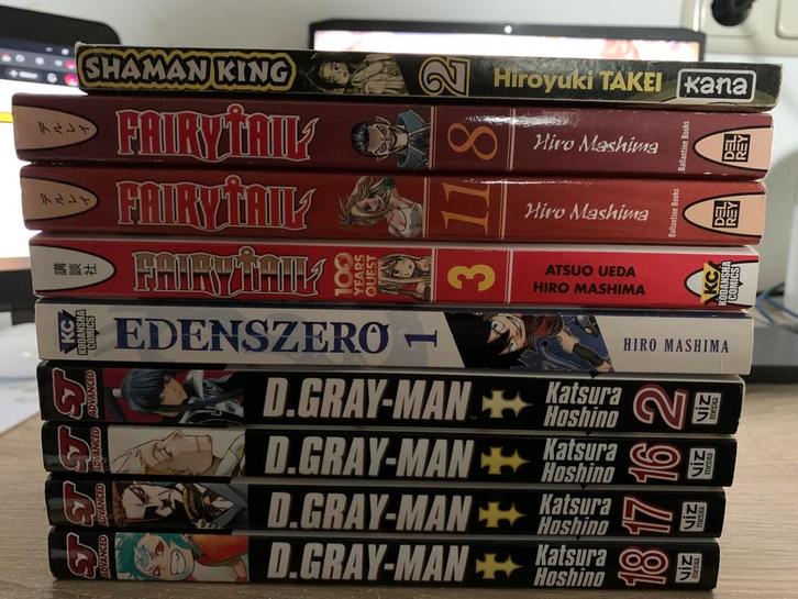 Manga Collectie (Fairy Tail, D.Gray-Man etc.), Boeken, Strips | Comics, Gelezen, Meerdere comics, Japan (Manga), Ophalen of Verzenden