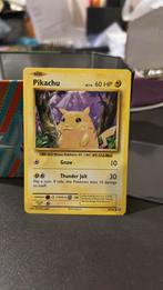 Pikachu 56/108 evolutions pokemon kaart, Ophalen of Verzenden, Zo goed als nieuw, Losse kaart, Foil