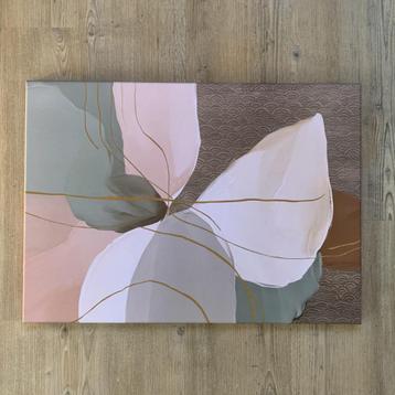 Canvas abstract bloemmotief 70x50 cm beschikbaar voor biedingen