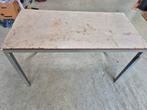 stalen tafel voor in schuur werkkamer garage enz 120x60 cm, Ophalen, Gebruikt