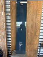 Glas plaat met douche kop en regel mechanisme warm en koud, Ophalen, Zo goed als nieuw, Glas, Douche