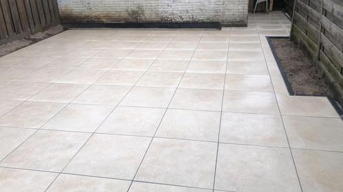 mediterraanse keramische tuintegels Beige Elegance 60x60 cm, Tuin en Terras, Tegels en Klinkers, Nieuw, Terrastegels, Keramiek