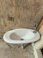 Wc wastafel met klassieke kraan 51x22, Doe-het-zelf en Verbouw, Sanitair, Ophalen, Zo goed als nieuw, Wastafel