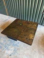 Midcentury Brutalist Salontafel Stijl Kingma tafel 100x100cm, Ophalen, 50 tot 100 cm, Vierkant, 50 tot 100 cm