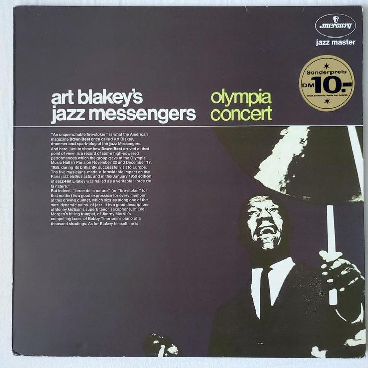 Art Blakey's Jazz Messengers - The Olympia Concert LP, Cd's en Dvd's, Vinyl | Jazz en Blues, Gebruikt, Jazz, 1940 tot 1960, 12 inch