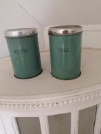 Vintage Emaille Bussen Koffie & Thee, Antiek en Kunst, Antiek | Emaille, Ophalen of Verzenden