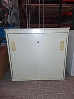 Metalen schuifdeurkast, Ophalen, Gebruikt, 50 tot 100 cm, Met slot