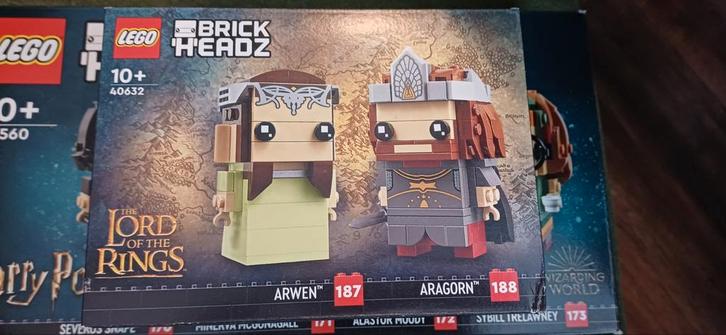 Lego Brickheadz Lord of the Rings Aragorn & Arwen 40632, Kinderen en Baby's, Speelgoed | Duplo en Lego, Zo goed als nieuw, Ophalen of Verzenden