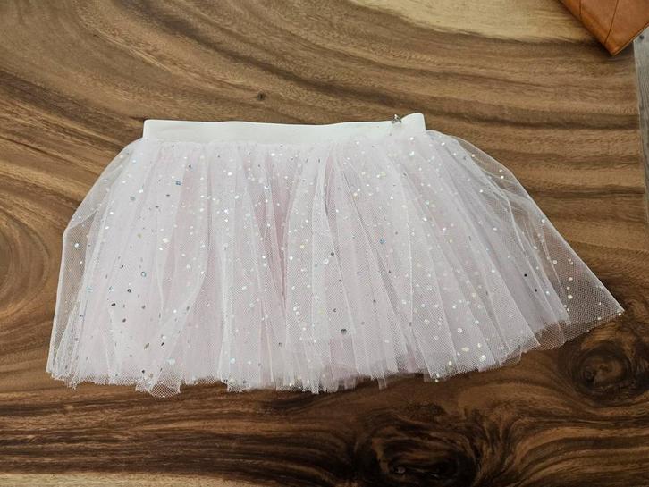 Ballet tutu, ballet rokje roze met gouden/ zilveren stipjes, Kinderen en Baby's, Kinderkleding | Maat 134, Zo goed als nieuw, Meisje