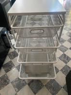 Metalen ladekast met 4 lades, Minder dan 50 cm, Gebruikt, Ophalen of Verzenden, Minder dan 100 cm