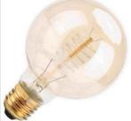 2x Spiraal lamp 80x120 E27 vintage 40W deco LED eventueel 48, 30 tot 60 watt, Led-lamp, Soft of Flame, Nieuw