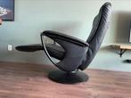 Zwarte leren kennedy relax stoel / relax fauteuil opknapper, Ophalen, Nvt, Nvt, Nvt