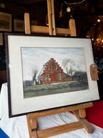 Mooie pastel tekening, van een “Fries huisje”, Ophalen of Verzenden