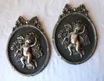 2 Mooie plaquettes met cherubijn engeltjes, Huis en Inrichting, Woonaccessoires | Wanddecoraties, Verzenden, Zo goed als nieuw