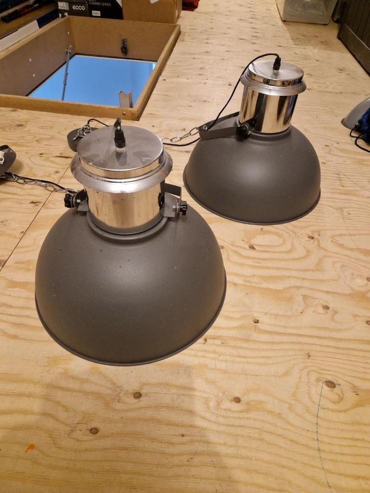 industriële hanglampen, Huis en Inrichting, Lampen | Hanglampen, Zo goed als nieuw, Minder dan 50 cm, Ophalen