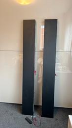 2 zwarte wandplanken met verlichting, Ophalen, Zo goed als nieuw
