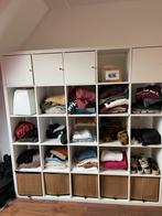 IKEA Kallax kast 182x182 met deuren en manden, Ophalen, Gebruikt, 150 tot 200 cm, 25 tot 50 cm