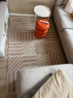 Vloerkleed 230x160CM beige/wit abstract patroon, Ophalen, Gebruikt, Beige, 200 cm of meer