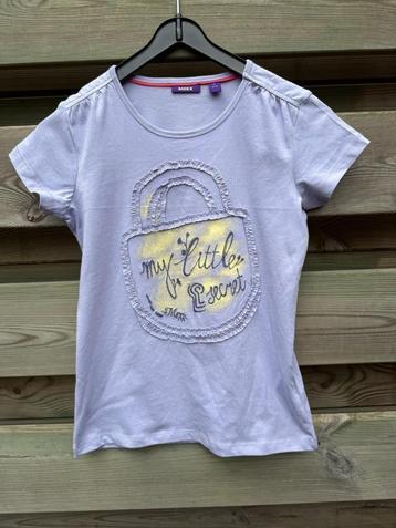 Mexx mt 134-140 shirt - t-shirt little secret paars zgan beschikbaar voor biedingen