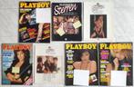 Playboy Nederland 1987 4x oa Anita Heilker +3x sterren +map, Ophalen, Gelezen