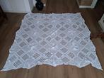Vintage witte gehaakte sprei bedsprei wit, Antiek en Kunst, Ophalen of Verzenden