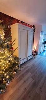 Grenen kast, Gebruikt, Wit, Ophalen of Verzenden, Minder dan 10 m²