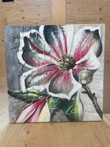 Bloem Schilderij beschikbaar voor biedingen