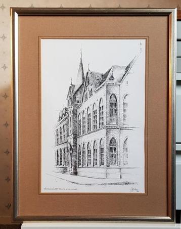 Tekening Tilburg St Ursulakl Kees Koster Geen verzendkosten!