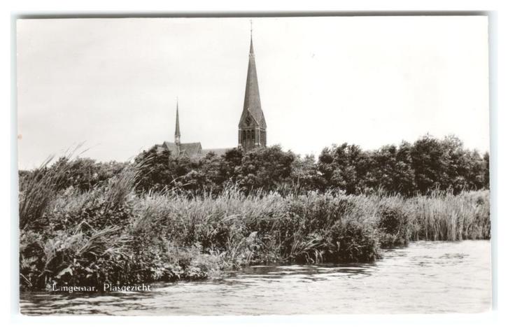 Langeraar, Plasgezicht, Verzamelen, Ansichtkaarten | Nederland, Ongelopen, Zuid-Holland, 1960 tot 1980, Verzenden