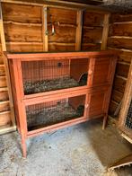 Twee-flat konijnenhok, Ophalen, 110 cm of meer, Zo goed als nieuw, 90 cm of meer