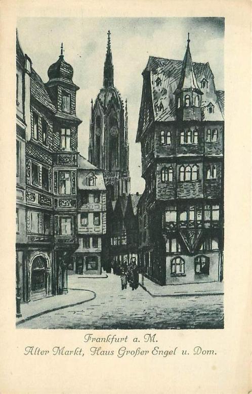 (381-188-033) Frankfurt Alter Markt, Verzamelen, Ansichtkaarten | Buitenland, Duitsland, Verzenden