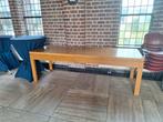 Massief houten eettafel, Huis en Inrichting, Gebruikt, 200 cm of meer, Vijf personen of meer, Rechthoekig