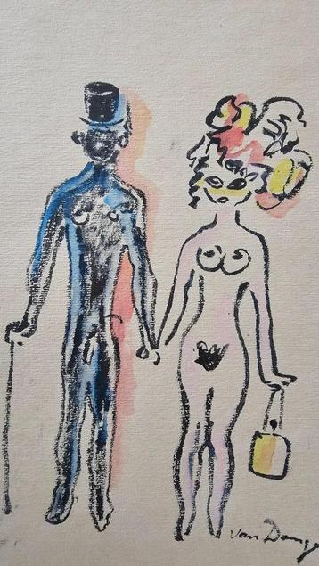Werken van Kees van Dongen  Aquarel beschikbaar voor biedingen