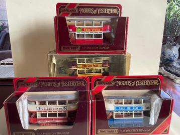 Matchbox Models of Yesteryear 4x Preston Tramcar mint/box beschikbaar voor biedingen