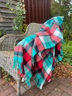 Prachtige geblokte vintage plaid/ dekentje van wolmix, Ophalen of Verzenden, Zo goed als nieuw