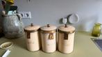 Antieke voorraadbussen set - Thee, Suiker, Koffie - 1920, Huis en Inrichting, Keuken | Keukenbenodigdheden, Ophalen of Verzenden