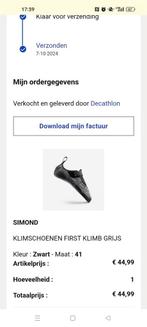 Klimschoenen maat 41, valt als 39, Ophalen of Verzenden, Zo goed als nieuw, Klimsportschoenen