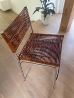 2 vintage design barkrukken Pierantonio Bonacina, Ophalen, Gebruikt, Twee, Bruin