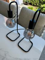 2 metalen lampjes te koop, Huis en Inrichting, Ophalen, Zo goed als nieuw, Minder dan 50 cm